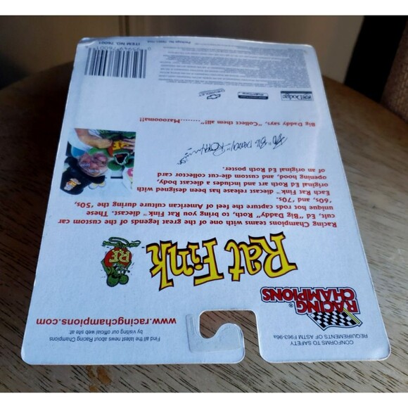 Racing Champions MERCURY Black RAT FINK LAKE PIPES SAVE LIVES! Ed Big Daddy Roth - Picture 14 of 14